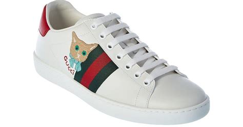 gucci sneakers with cat|Gucci ace women sneakers.